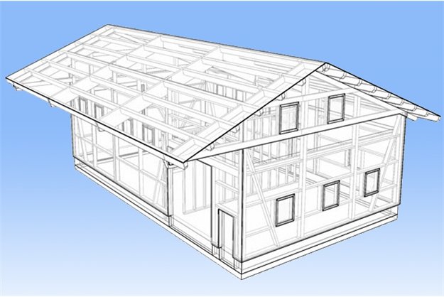 CAD Planung einer Maschinenhalle