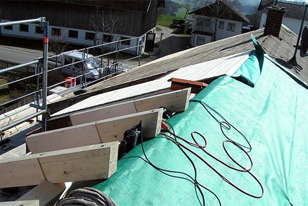 Arbeiten am Dach